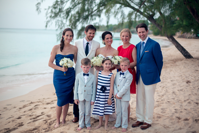 Family- Beach Wedding Barbados