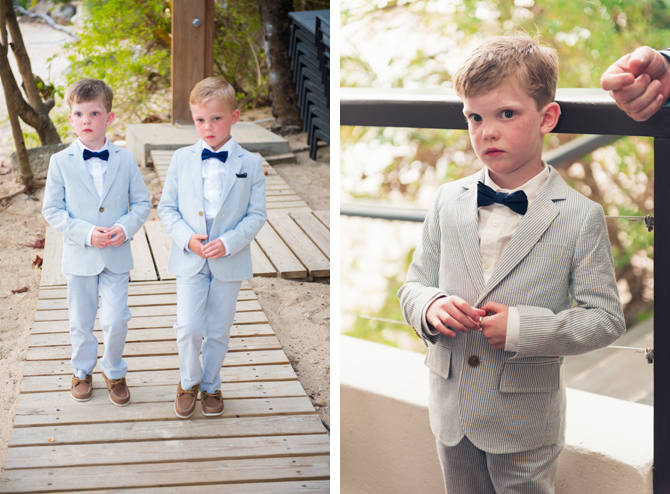 Ringbearers At wedding in Barbados
