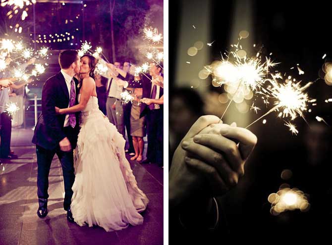 Sparkler Ideas for your wedding