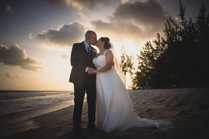 Beach shot at Cath and Jack's Wedding- Weddings by Malissa Barbados