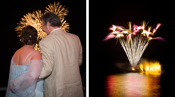 Bride and groom and fireworks- Weddings By Malissa Barbados 