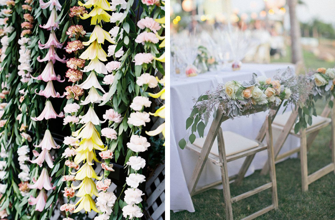 Floral Garland Ideas- Weddings By Malissa Barbados