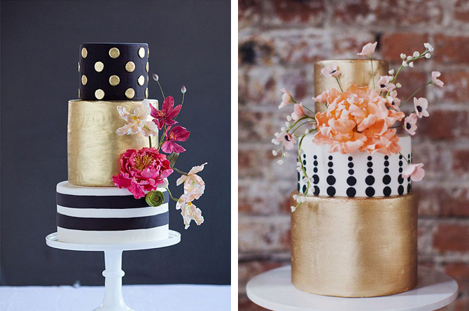 Gold Wedding Cake Ideas- Weddings By Malissa