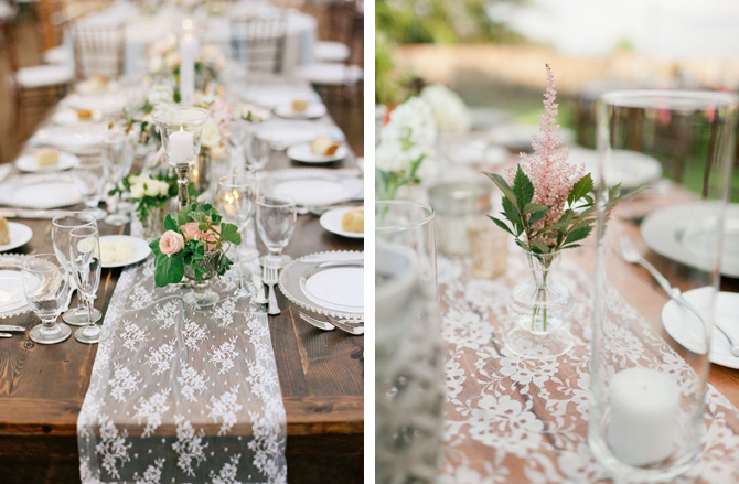 Lace Table Runners- Weddings By Malissa Barbados