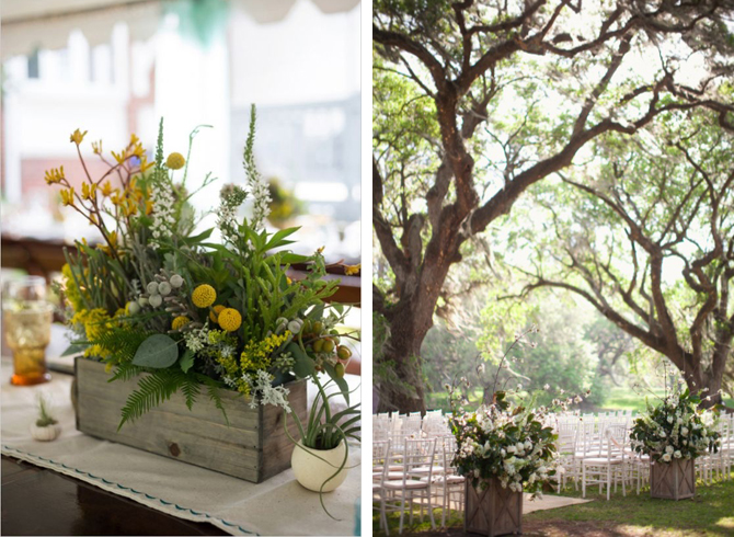 floral planter- Weddings by Malissa Barbados