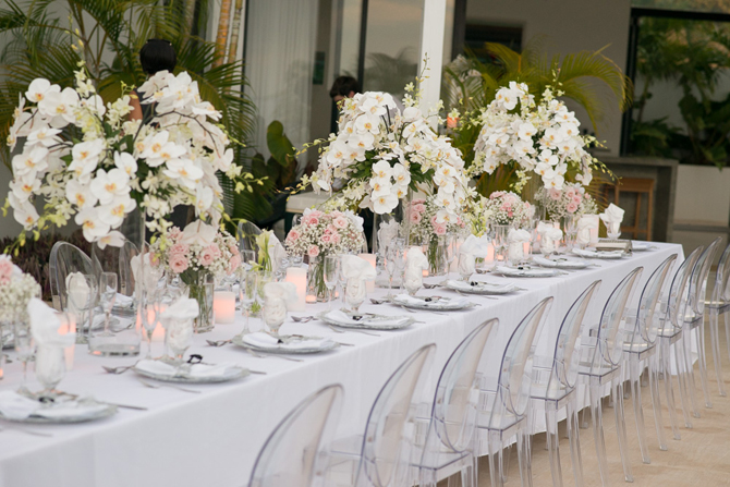 Reception table- Weddings By Malissa Barbados